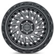 Black Rhino Hard Alloys Shredder 17x9 Matte Gunmetal w/Black Ring -18mm ET 71.5mm CB 5x127