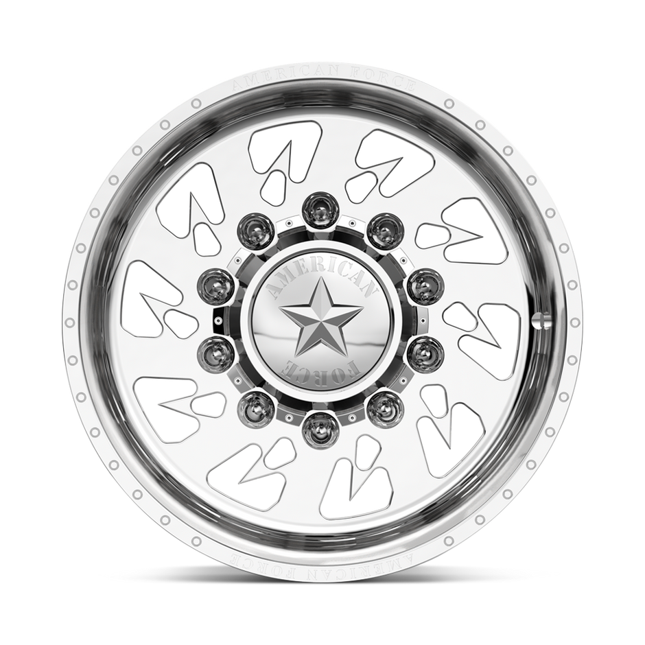 American Force Sideways SD forged wheels in polished finish, face view