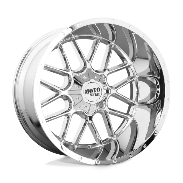 Moto Metal MO986 Siege 20x12 Chrome -44mm ET 125.1mm CB 8x165.1