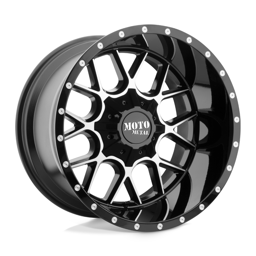 Moto Metal MO986 Siege 20x9 Gloss Black Machined 0mm ET 87.1mm CB 5x135
