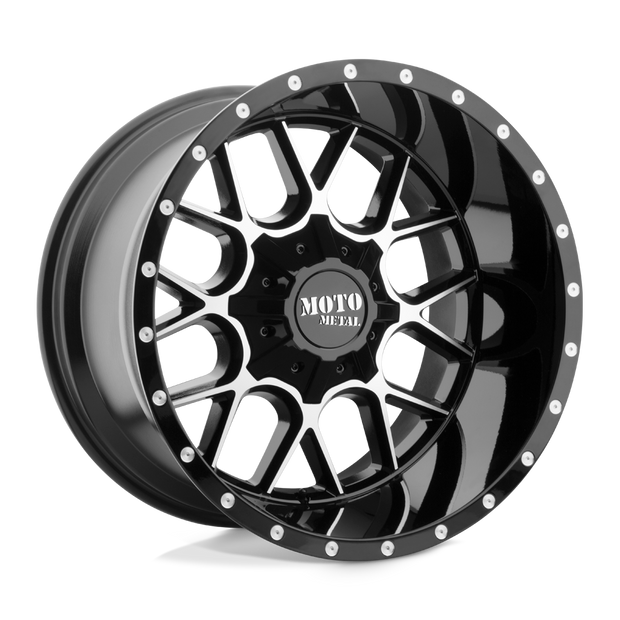Moto Metal MO986 Siege 20x9 Gloss Black Machined 0mm ET 110.1mm CB 5x139.7/5x150