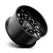 American Force Siege SD forged wheels in gloss black milled finish, side profile view