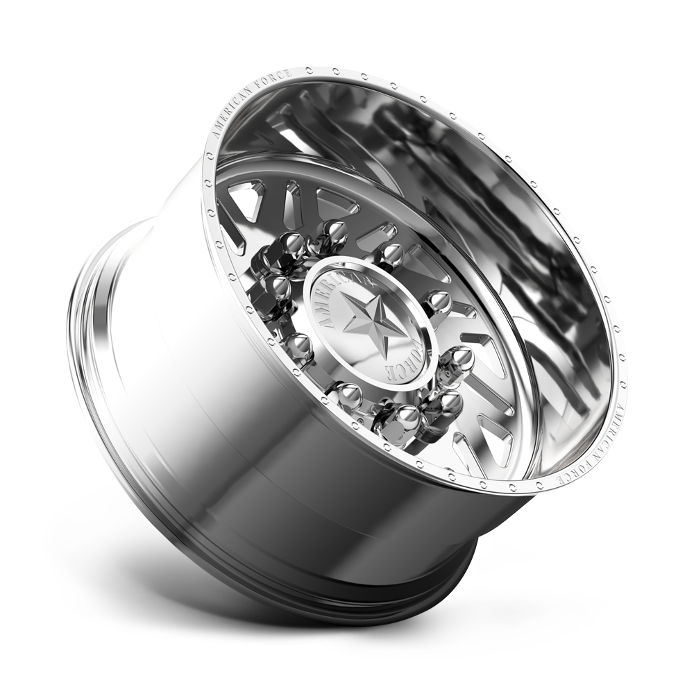 American Force Siege SD forged wheels in polished finish, side profile view
