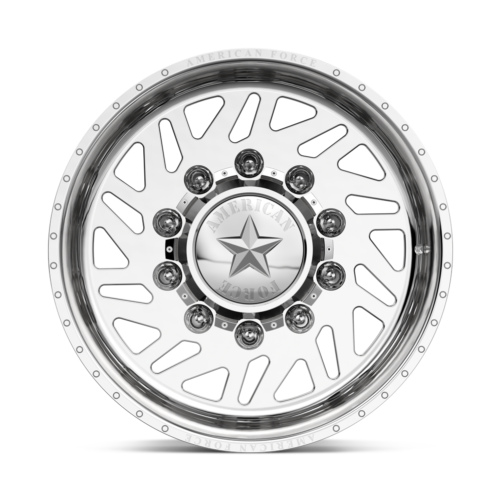 American Force Siege SD forged wheels in polished finish, face view