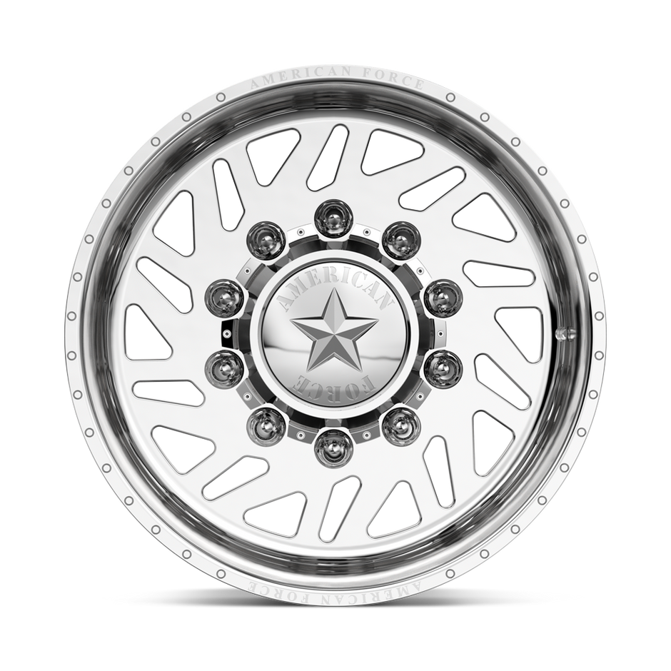 American Force Siege SD forged wheels in polished finish, face view