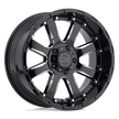 Black Rhino Hard Alloys Sierra 17x9 Gloss Black w/Milled Spokes -12mm ET 78.1mm CB 5x127