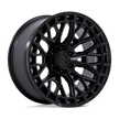 Fuel Wheels FC869 Sigma 17x9 Blackout w/Gloss Black Lip 1mm ET 71.5mm CB 5x127