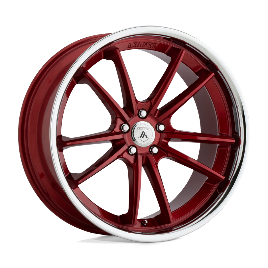 Asanti Wheels ABL23 Sigma 20x10.5 Candy Red w/Chrome Lip 38mm ET 72.56mm CB 5x114.3