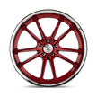 Asanti Wheels ABL23 Sigma 20x10.5 Candy Red w/Chrome Lip 38mm ET 72.56mm CB 5x114.3