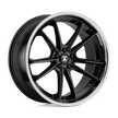 Asanti Wheels ABL23 Sigma 24x9 Gloss Black w/Chrome Lip 32mm ET 84.1mm CB 5x130