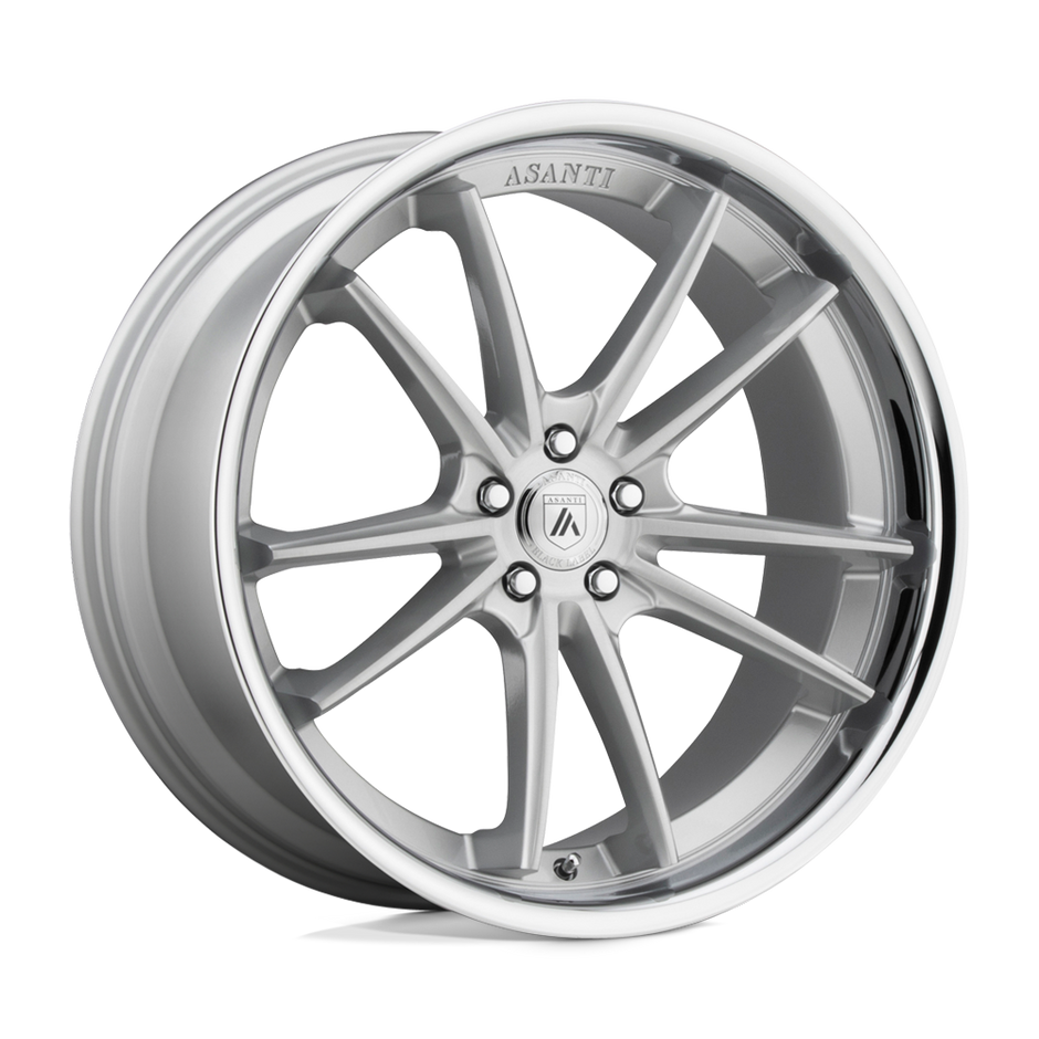 Asanti Wheels ABL23 Sigma 24x9 Brushed Silver w/Chrome Lip 32mm ET 84.1mm CB 5x130