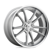 Asanti Wheels ABL23 Sigma 24x9 Brushed Silver w/Chrome Lip 32mm ET 84.1mm CB 5x130