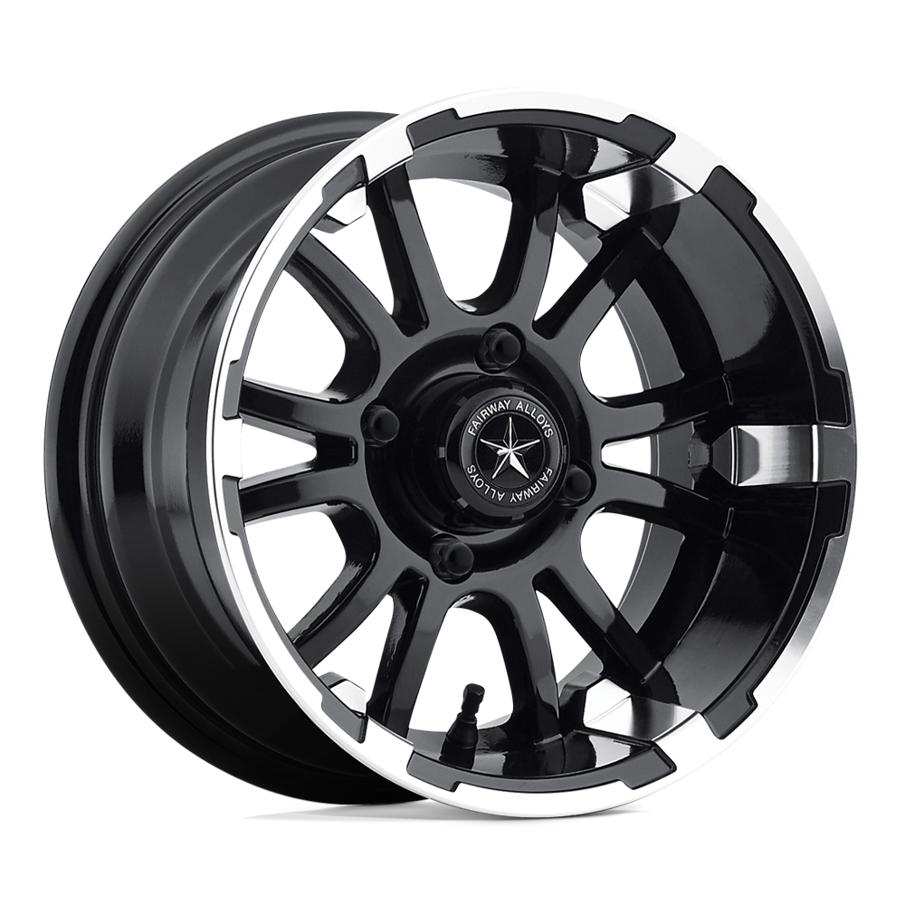 Fairway Alloys FA134 Sixer 14x6.5 Machined Matte Black -20mm ET 70.7mm CB 4x101.6