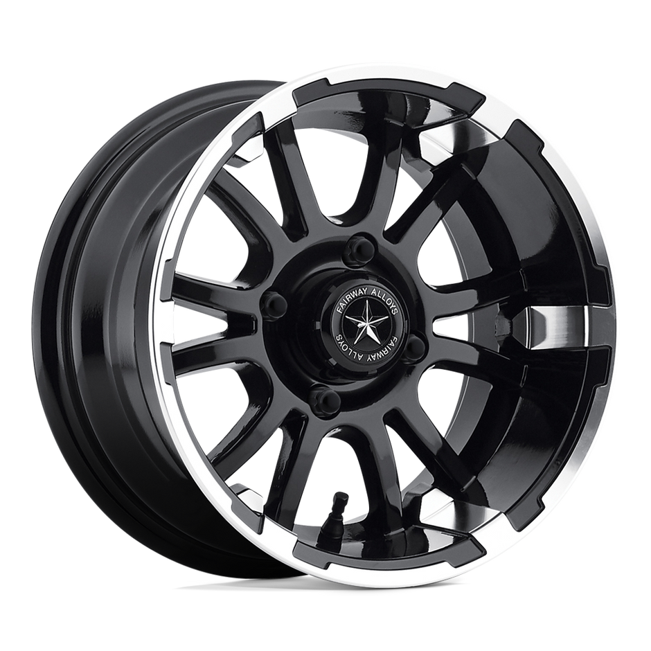 Fairway Alloys FA134 Sixer 14x6.5 Machined Matte Black -20mm ET 70.7mm CB 4x101.6