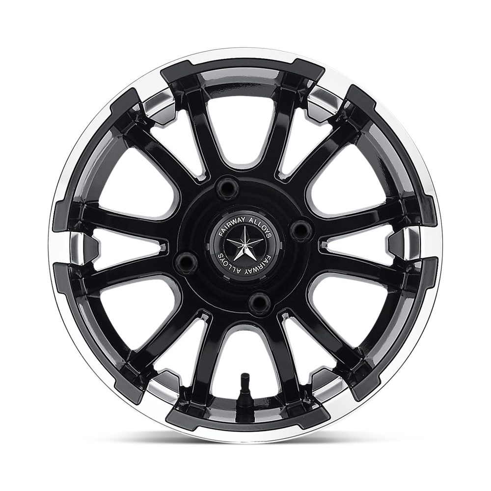 Fairway Alloys FA134 Sixer 14x6.5 Machined Matte Black -20mm ET 70.7mm CB 4x101.6