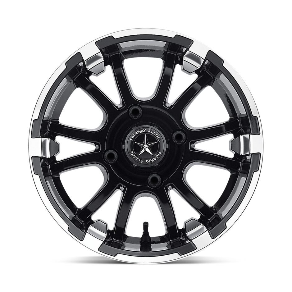 Fairway Alloys FA134 Sixer 14x6.5 Machined Matte Black -20mm ET 70.7mm CB 4x101.6