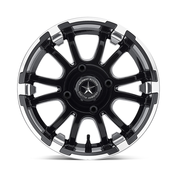 Fairway Alloys FA134 Sixer 14x6.5 Machined Matte Black -20mm ET 70.7mm CB 4x101.6