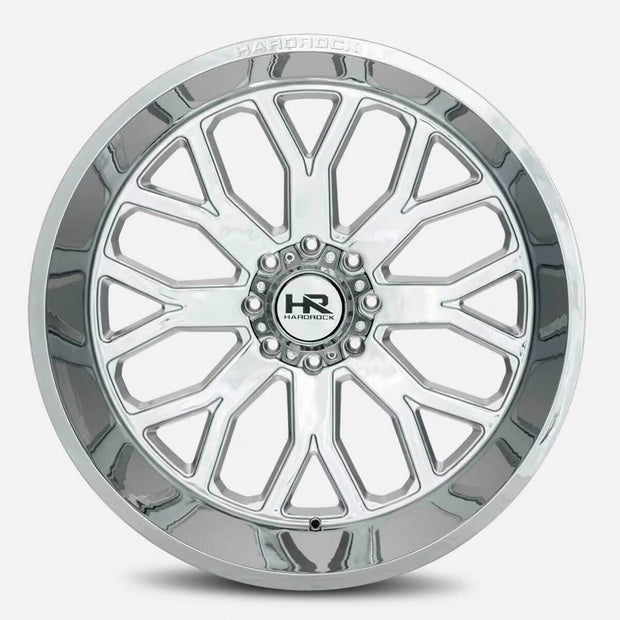 Hardrock Offroad Slammer Xposed 26x14 Chrome -76mm ET 87mm CB 5x139.7 wheel