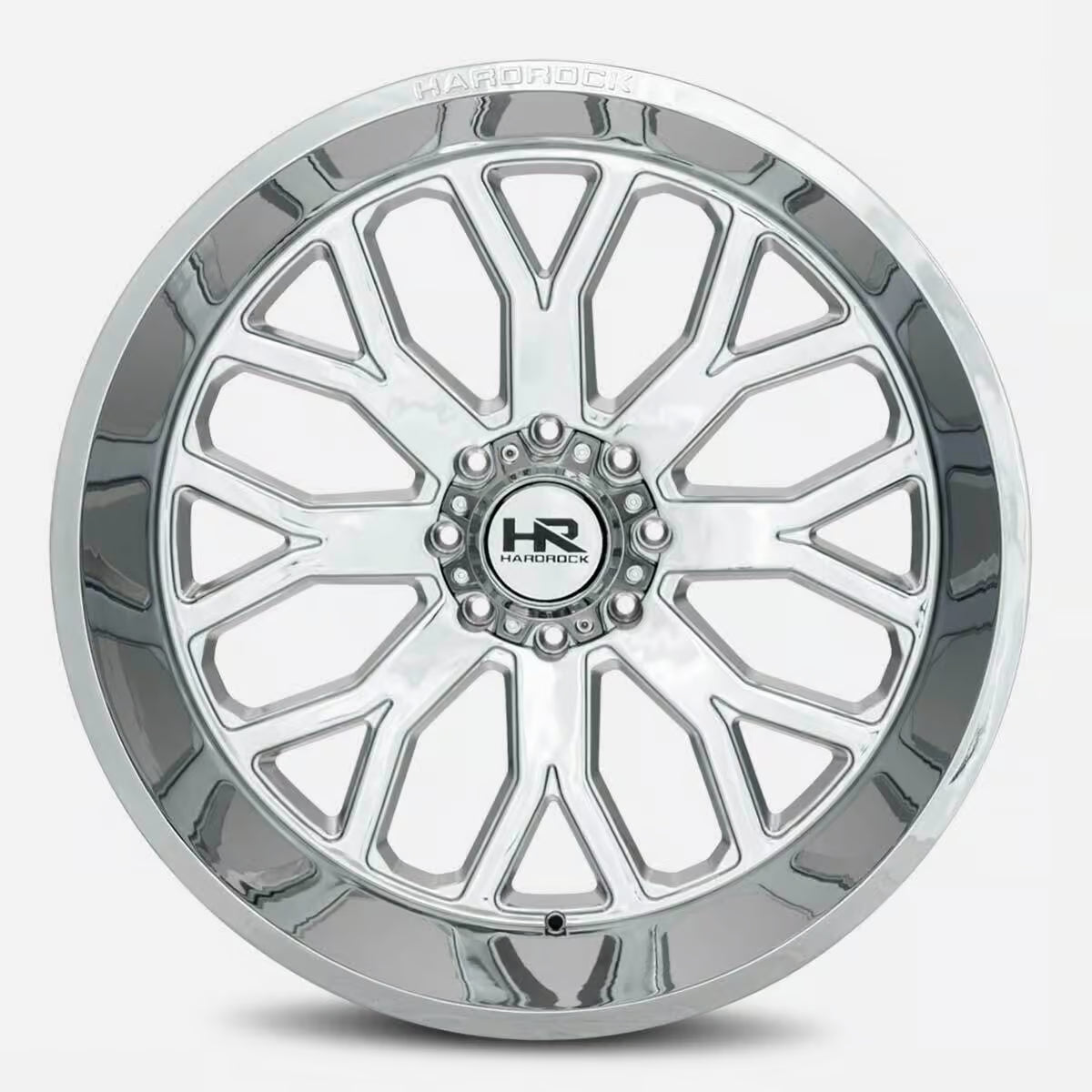 Hardrock Offroad Slammer Xposed 22x12 Chrome -44mm ET 87.1mm CB 6x135 wheel