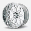 Hardrock Offroad Slammer Xposed 24x12 Chrome -44mm ET 87.1mm CB 6x135 wheel