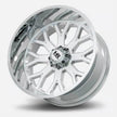 Hardrock Offroad Slammer Xposed 20x10 Chrome -19mm ET 124.3mm CB 8x180 wheel