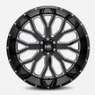 Hardrock Offroad Slammer Xposed 22x12 Gloss Black Milled -44mm ET 125.2mm CB 8x165.1 wheel