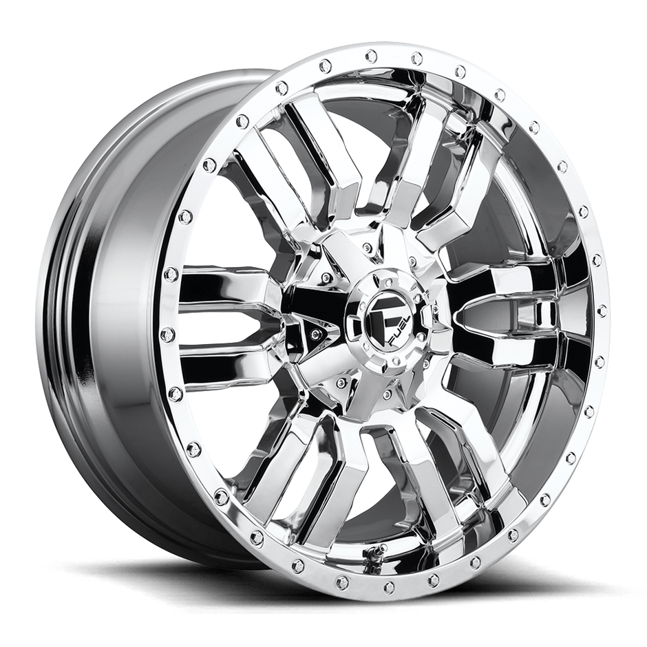Fuel Wheels D631 Sledge 20x10 Chrome Plated -18mm ET 125.1mm CB 8x170