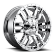 Fuel Wheels D631 Sledge 20x10 Chrome Plated -18mm ET 125.1mm CB 8x170