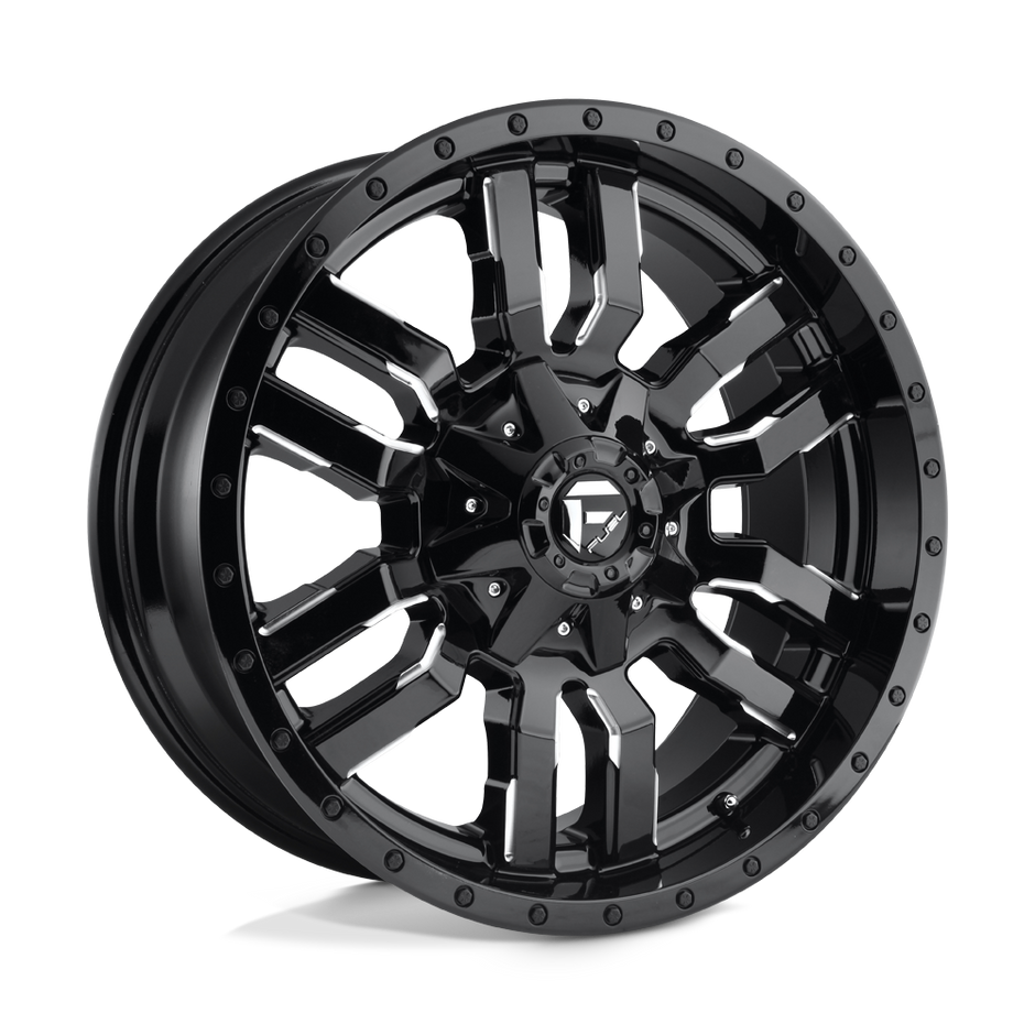Fuel Wheels D595 Sledge 17x9 Gloss Black Milled -12mm ET 78.1mm CB 5x114.3/5x127