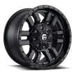 Fuel Wheels D596 Sledge 17x8 Matte Black w/Gloss Black Lip 35mm ET 106.1mm CB 6x139.7