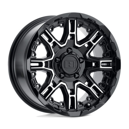 Level 8 Slingshot 20x9 Gloss Black w/Machined Face 10mm ET 74.5mm CB 6x132