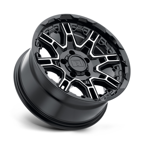 Level 8 Slingshot 20x9 Gloss Black w/Machined Face 10mm ET 74.5mm CB 6x132