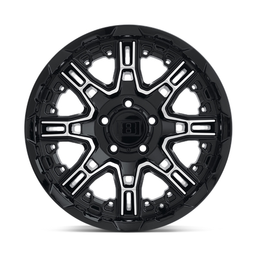 Level 8 Slingshot 20x9 Gloss Black w/Machined Face 10mm ET 74.5mm CB 6x132