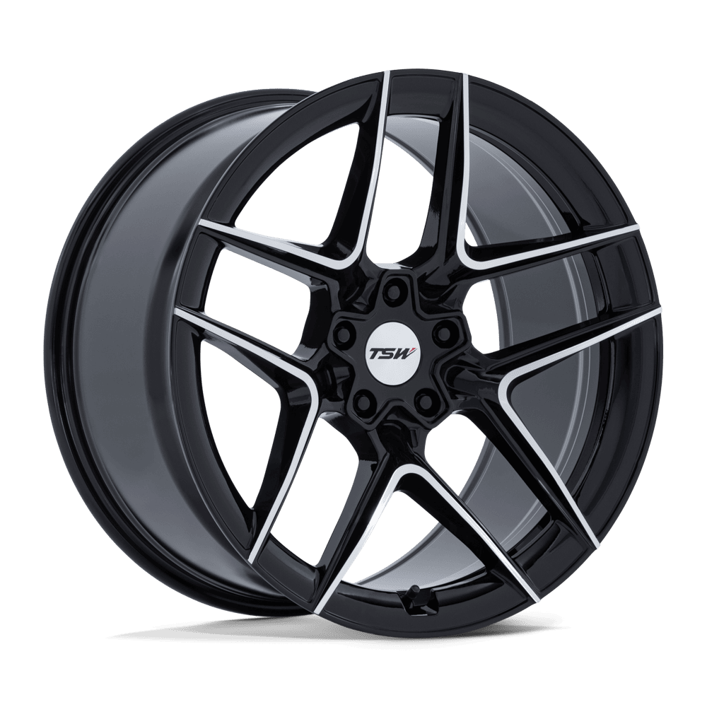 TSW TW008 Slipstream 19x10.5 Gloss Black w/Machined Face 35mm ET 66.56mm CB 5x112