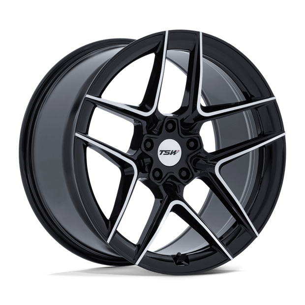 TSW TW008 Slipstream 19x9.5 Gloss Black w/Machined Face 40mm ET 66.56mm CB 5x112