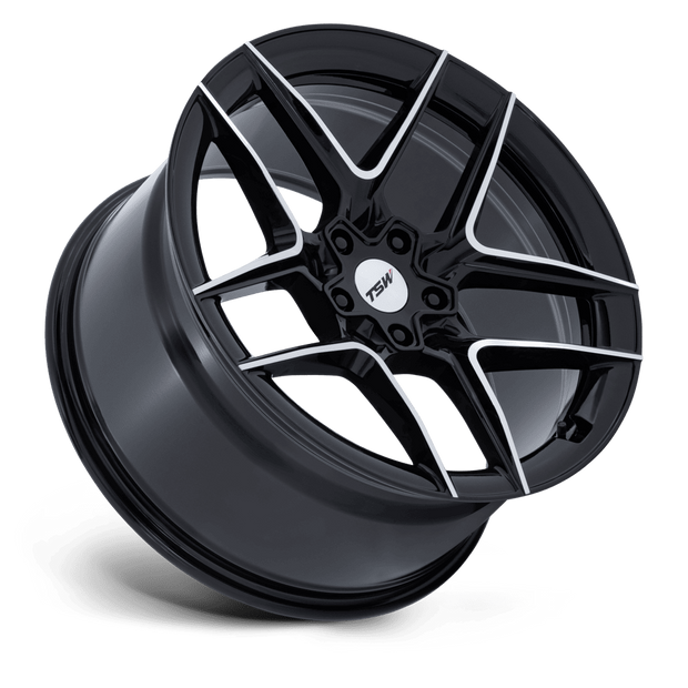 TSW TW008 Slipstream 19x9.5 Gloss Black w/Machined Face 40mm ET 66.56mm CB 5x112