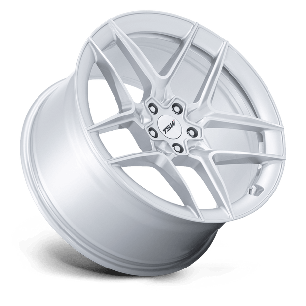 TSW TW008 Slipstream 19x9.5 Gloss Silver w/Machined Face 40mm ET 66.56mm CB 5x112