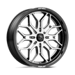 MSA Offroad Wheels M47 Sniper 22x7 Gloss Black Machined 10mm ET 96mm CB 4x137
