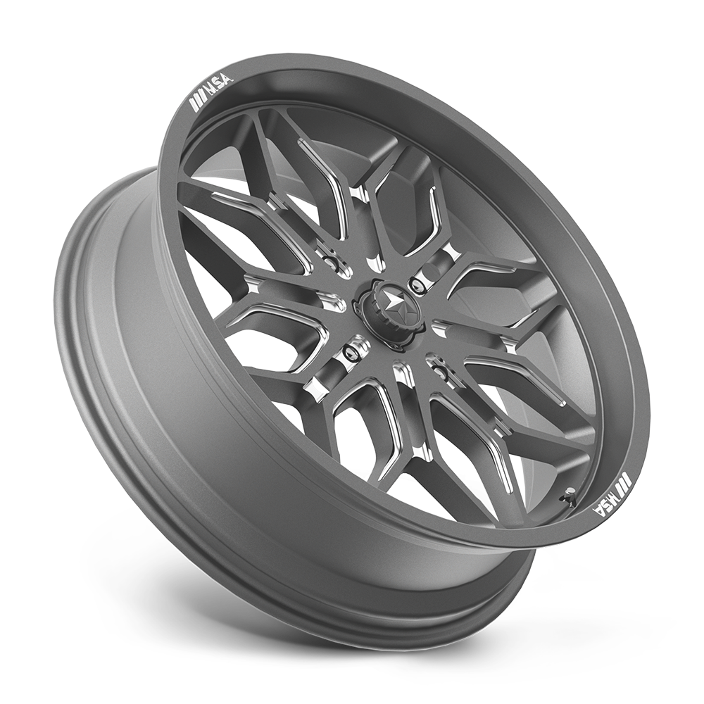 MSA Offroad Wheels M47 Sniper 18x7 Gunmetal Milled 10mm ET 96mm CB 4x137