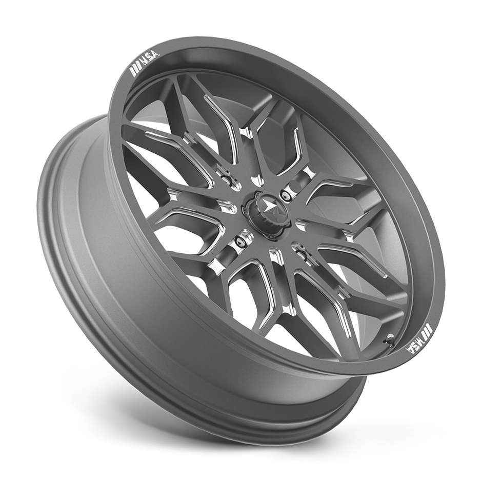 MSA Offroad Wheels M47 Sniper 18x7 Gunmetal Milled 10mm ET 96mm CB 4x137