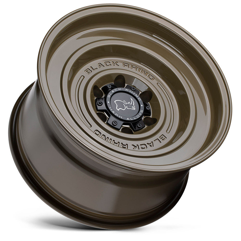 Black Rhino Hard Alloys Solid 17x9.5 Gloss Alligator Green -12mm ET 112.1mm CB 6x139.7