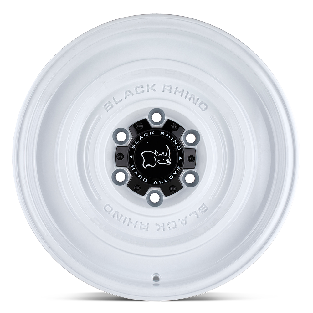 Black Rhino Hard Alloys Solid 17x9.5 Gloss White -12mm ET 112.1mm CB 6x139.7