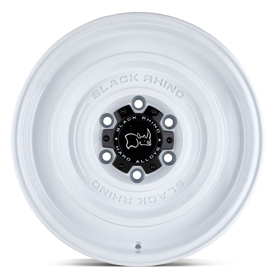 Black Rhino Hard Alloys Solid 17x9.5 Gloss White -12mm ET 112.1mm CB 6x139.7