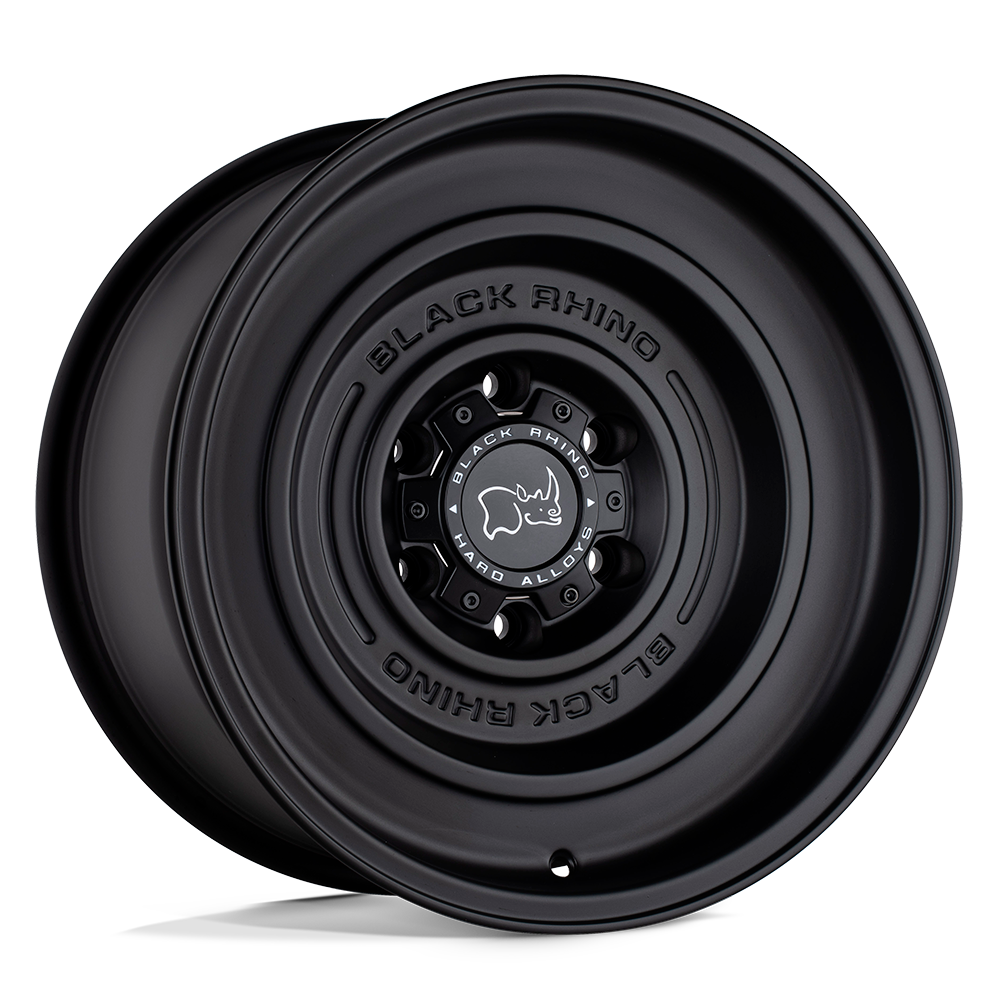 Black Rhino Hard Alloys Solid 17x9.5 Matte Black -12mm ET 112.1mm CB 6x139.7