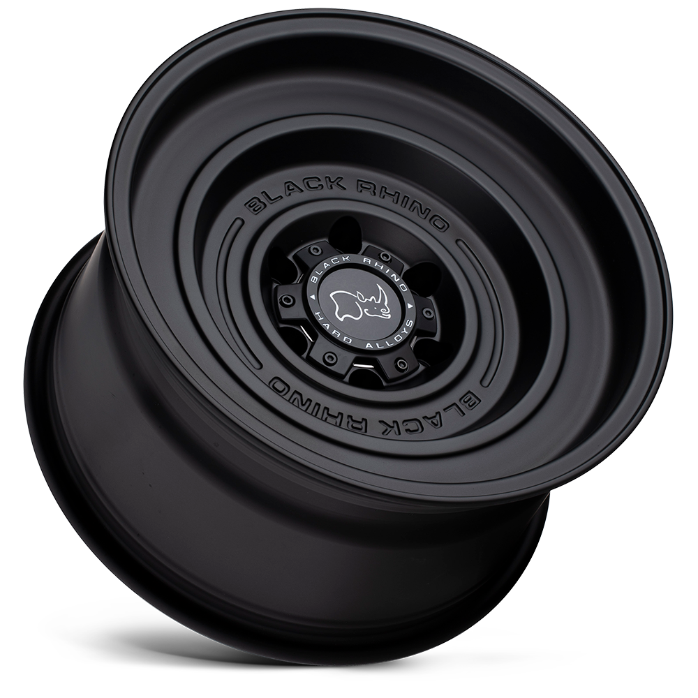 Black Rhino Hard Alloys Solid 17x9.5 Matte Black -18mm ET 71.5mm CB 5x127