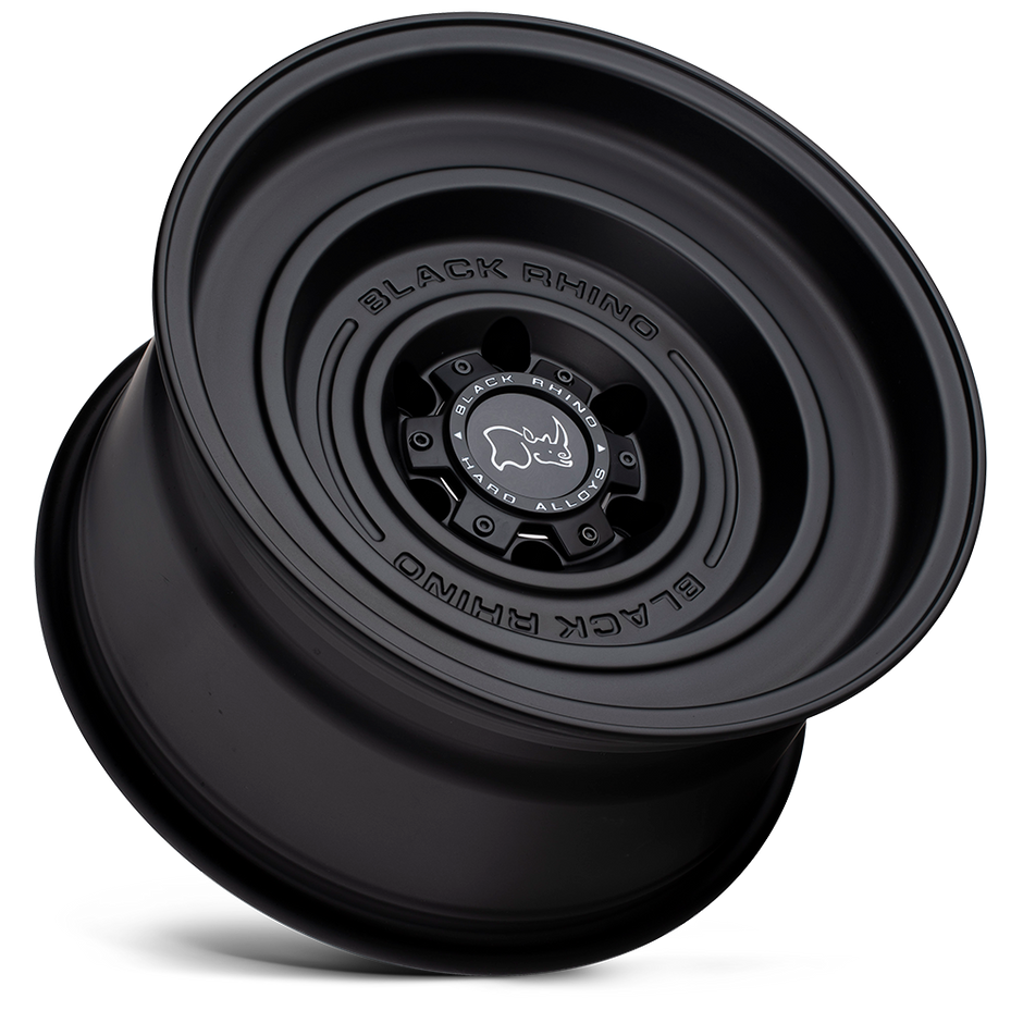 Black Rhino Hard Alloys Solid 17x9.5 Matte Black -18mm ET 71.5mm CB 5x127