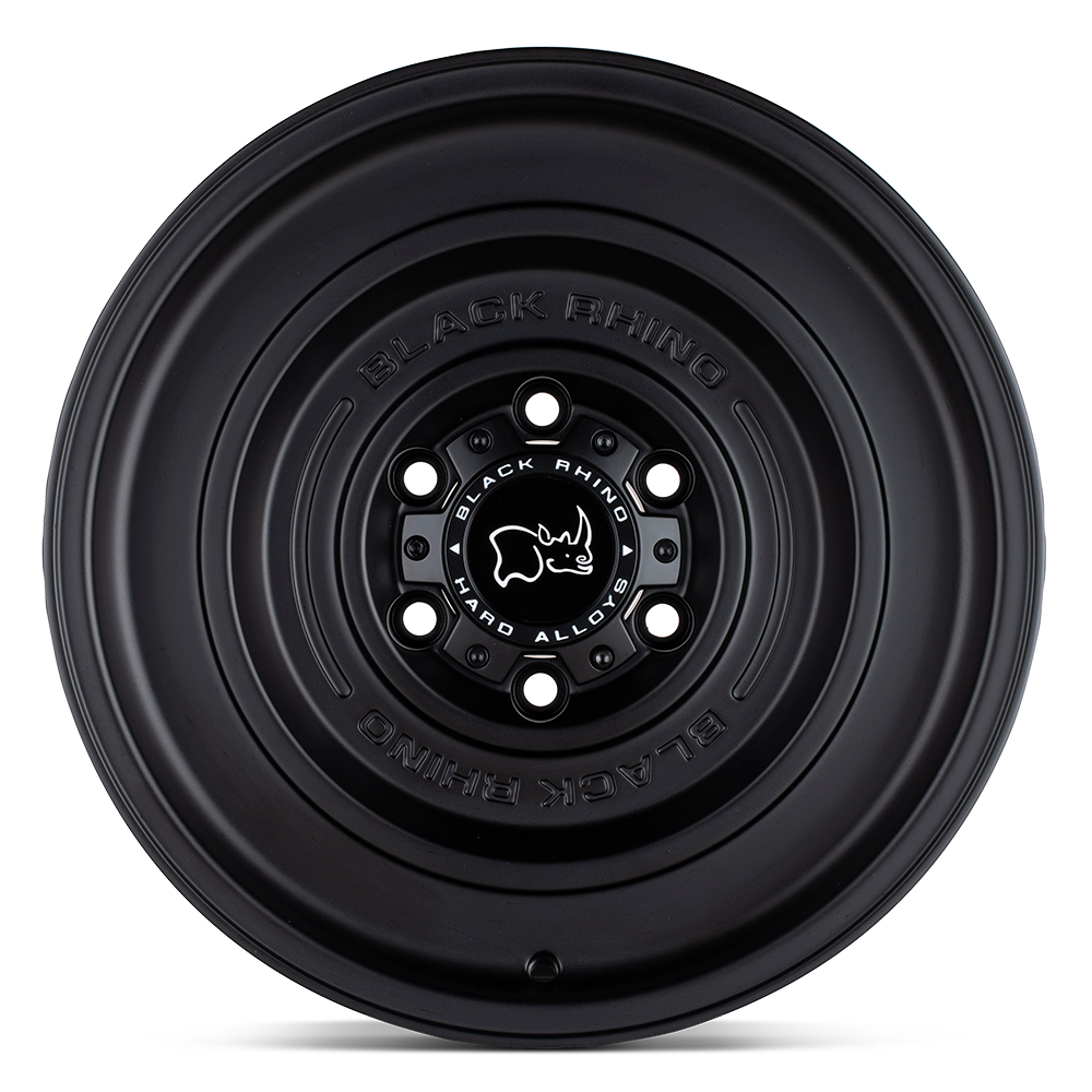 Black Rhino Hard Alloys Solid 17x9.5 Matte Black -18mm ET 71.5mm CB 5x127