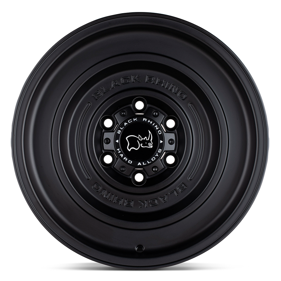 Black Rhino Hard Alloys Solid 17x9.5 Matte Black -18mm ET 71.5mm CB 5x127