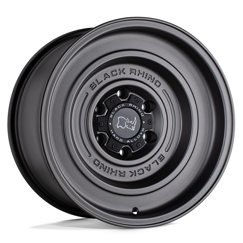 Black Rhino Hard Alloys Solid 17x9.5 Matte Gun Black -12mm ET 112.1mm CB 6x139.7