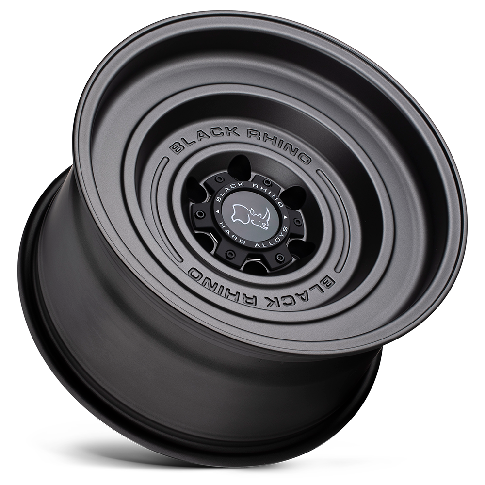 Black Rhino Hard Alloys Solid 17x9.5 Matte Gun Black -12mm ET 112.1mm CB 6x139.7